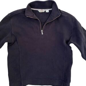 TOMMY BAHAMA Black 1/4 Zip Sweatshirt Pullover Women  S Small